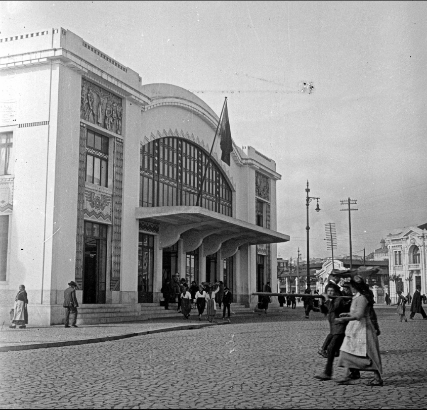 Estação do Cais do Sodré em 1928