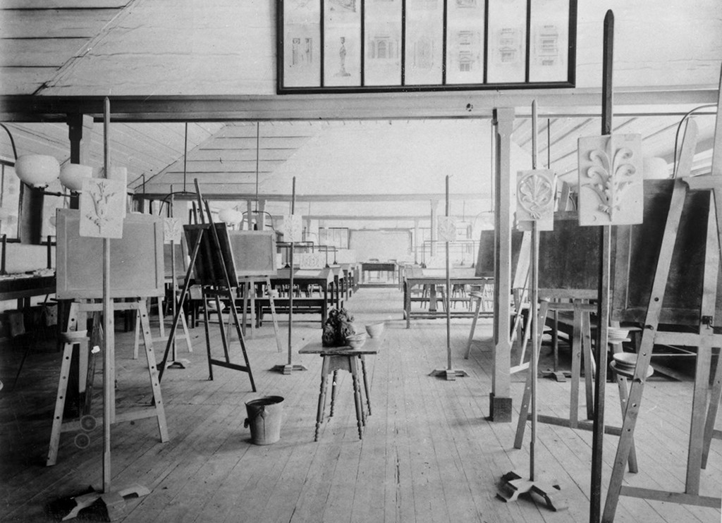 Drawing classroom at the Instituto Industrial e Comercial de Lisboa