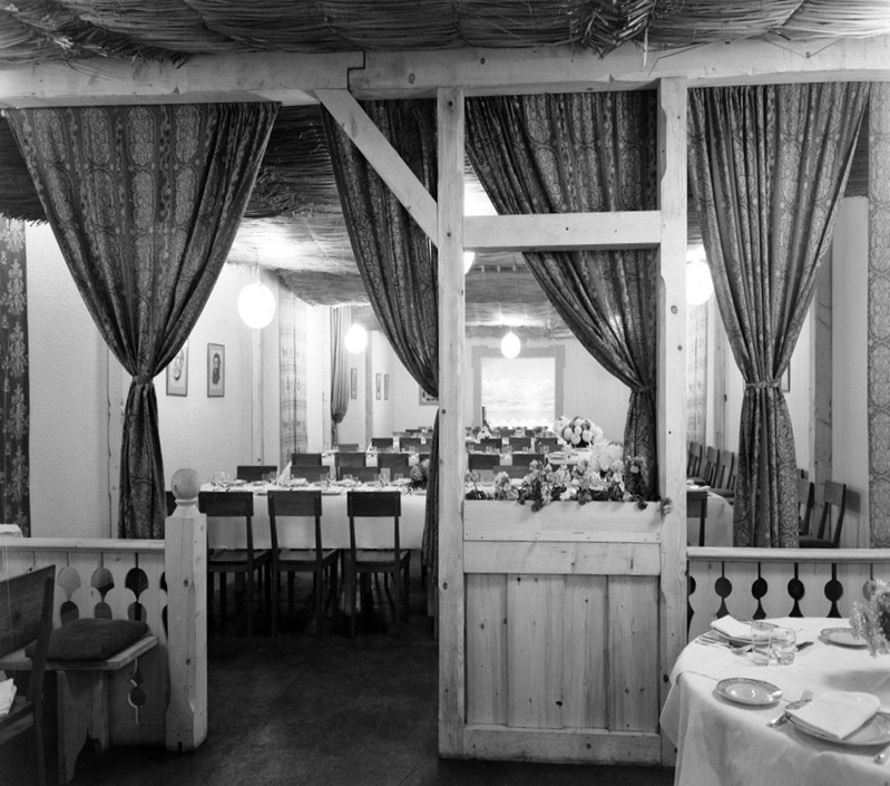 Restaurante para a mostra gastronómica da Exposição Suíça